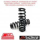 OUTBACK ARMOUR SUSPENSION KIT FRONT ADJ BYPASS - EXPD (PAIR) COLORADO RG 8/2011 +